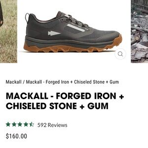 Go Ruck Earn It Mackall Gum Forged Iron Low Top Mesh Mens Size 9 Sneaker